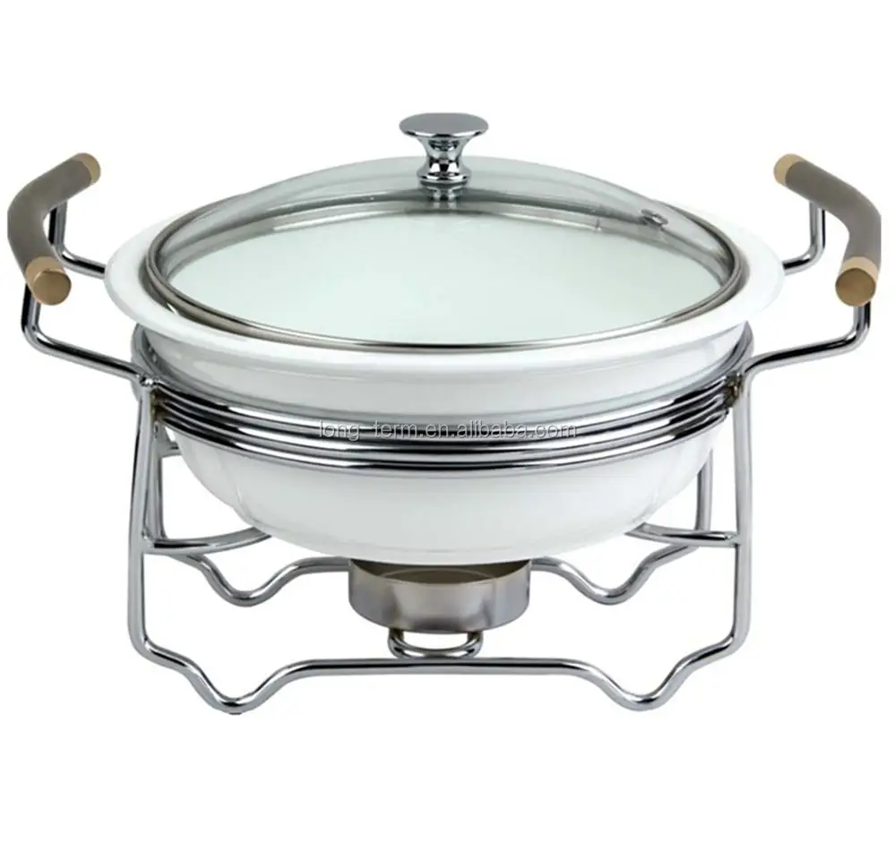 Luxurious sparkling hot kitchen utensils chafing dishes stainless steel food warmer for sale buffet food warmer