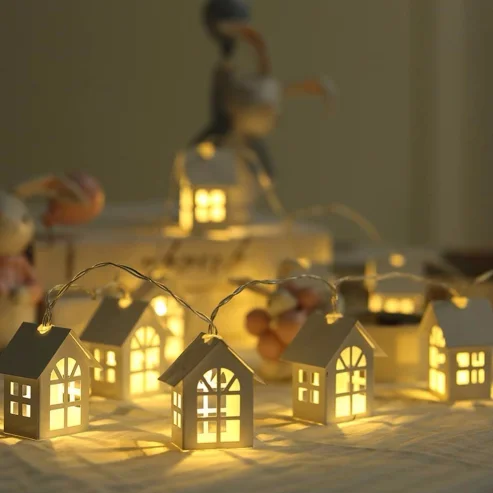 house shaped fairy lights