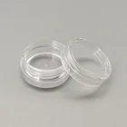 Cream 3g Transparent Plastic Round Bottle Cream Jar Mini Sample Lipstick Filled Empty Jar