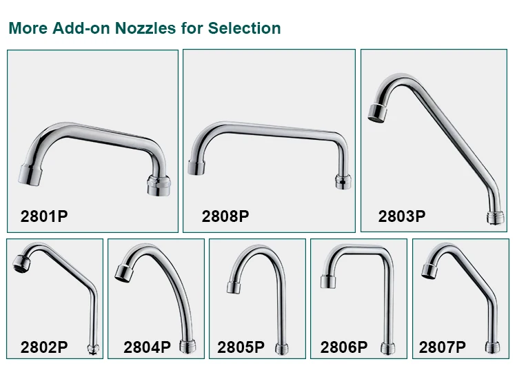 Kitchen Faucets Guangdong Factory Dual Holes in Wall Installation Wall-mounted Kitchen Faucet