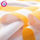Polyester Printed Canvas Factory Price 12oz Polyester Cotton Stripe Printed Canvas Fabric For Tote Bag