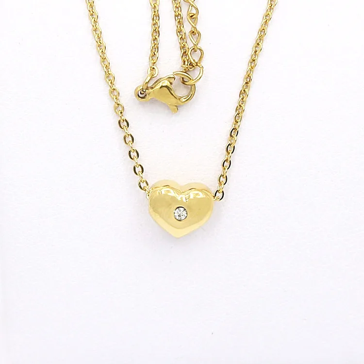 single stone pendant design girlfriend stainless