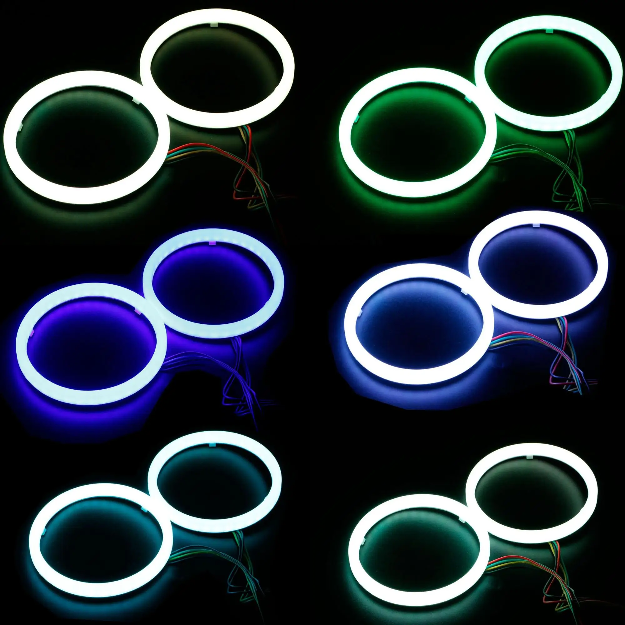 5050smd Led Flash Angel Eyes Halo Ring Light Rgb Car Angle Eyes For All