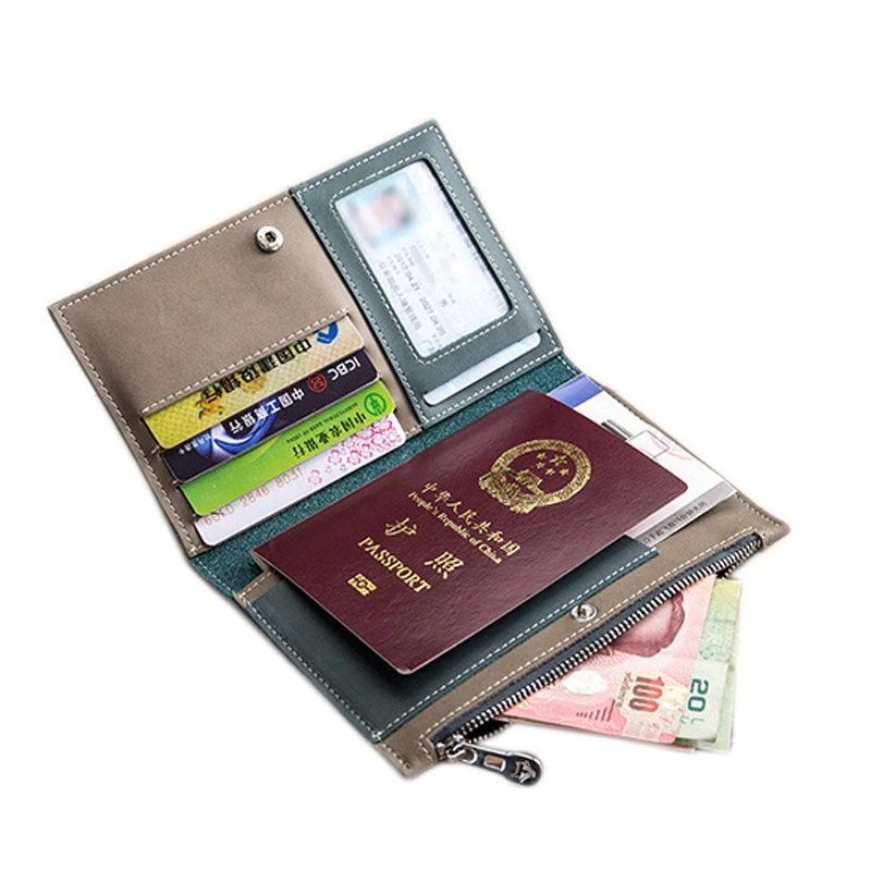 genuine leather passport holder