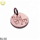 Heart Wholesale Heart Shape Metal Necklace Charm Gold Bracelet Tags With Company Logo