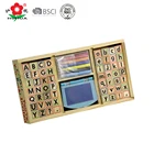 Stamp Stamps Alphabet Wooden Stamp Set Kraft Box Packed Diy Stamps