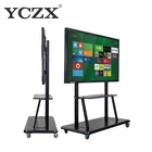 New Arrival 98inch Whiteboard Infrared 10 Points Touch Smart Board Android Dual OS For Classroom