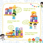 Number Train Bricks For Kids 58 PCS Number Train Building Block Bricks Construct Toys For Kids