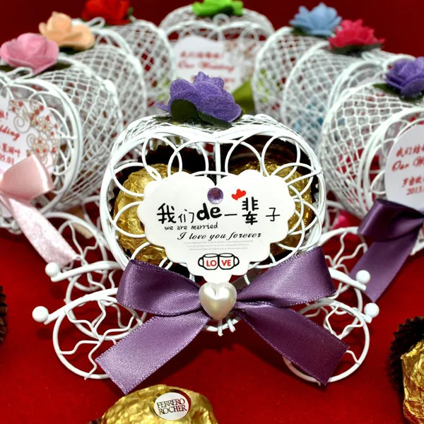 Details about   Creative Pumpkin Carriage Shape Metal Candy Box Wedding Party Decor Supplies 