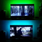 Tv Led TV Wall Waterproof DC 5V 0.5M 1M 2M Black PCB SMD5050 USB RGB LED Strip With Mini Controller