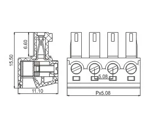 product pluggable pcb terminal block with spring loaded connection for electrical control systems-2