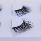 Eyelash 3pairs Mink Lashes On 1 Plastic Tray Mink Hair False Eyelash For Making Up Beauty Tools