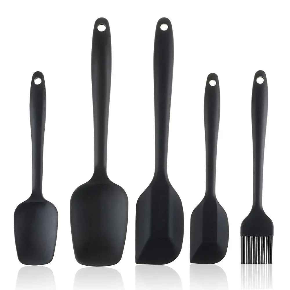 USSE Heat Resistant Food Grade Nonstick Silicone Spatulas Set for Cooking and Baking
