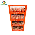 Socks Customized PDQ Box Stacker Paper Supermarket Exhibition Stands For Socks