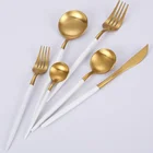 Plated Set Stainless Steel Cutlery Wedding Restaurant Dinnerware Plated Flatware Set