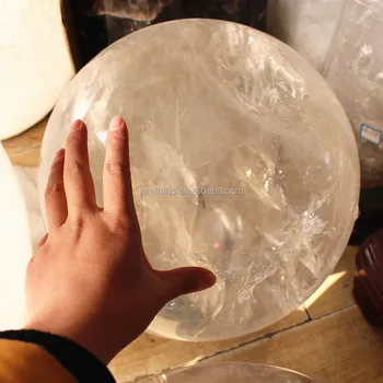 wholesale Natural 50kgs white/clear crystal quartz ball sphere large gemstone spheres