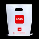 Bags Custom Die Cut Handle Garment Clothes Shopping Poly Advertising Plastic Bags With Printed Logo