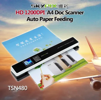 Handy scan 1200DPI Rechargeable 1.44" Preview Skypix TSN431 TSN480 Portable Scanner Handheld Scanners