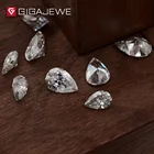 Pear GIGAJEWE White EFG Color 5x8mm 1.0ct Diamond For Synthetic Gemstone Jewelry Making Pear Moissanites