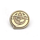 Best Selling Wholesale Customized Golden Color Metal Pin Badge Gold Plating Lapel Pin