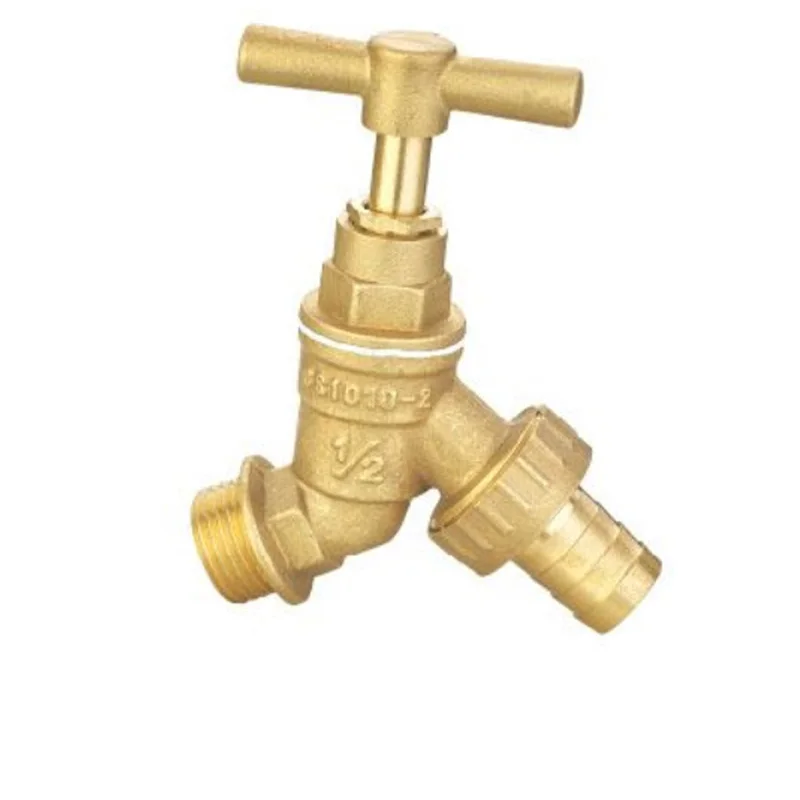 gold color bibcock brass body plating 300 wog with forged and BSP NPT threaded Garden taps