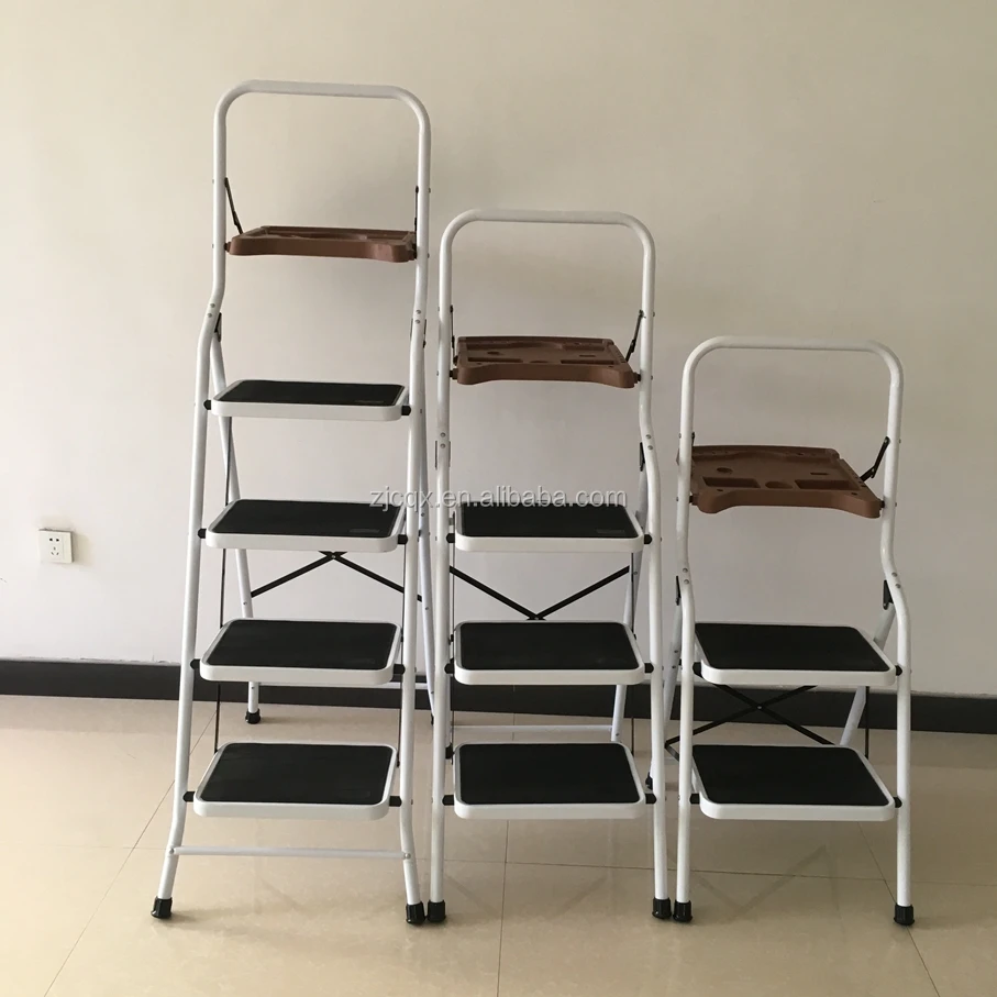 step stool with tray
