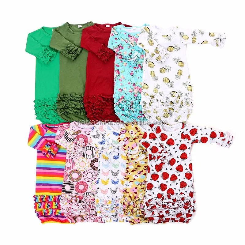 Wholesale ruffle baby gowns Clearance