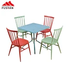 Tables Dining Table Vintage Industrial Garden Party Aluminum Chair Restaurant Dining Tables And Chairs Set For Cafe