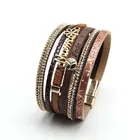 Heart Peace 2018 Multi Layer Jewelry Metal Heart Charm Infinity Peace Symbol Mom Love Bracelet