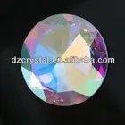 Ab Beads AB Color Flat Back Round Crystal Glass Beads With Holes For Garment