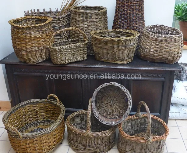 handmade willow harvest basket