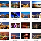 Pictures Print Picture Art Night City Printing Battery Operated Canvas Pictures Light Up Led Canvas Painting