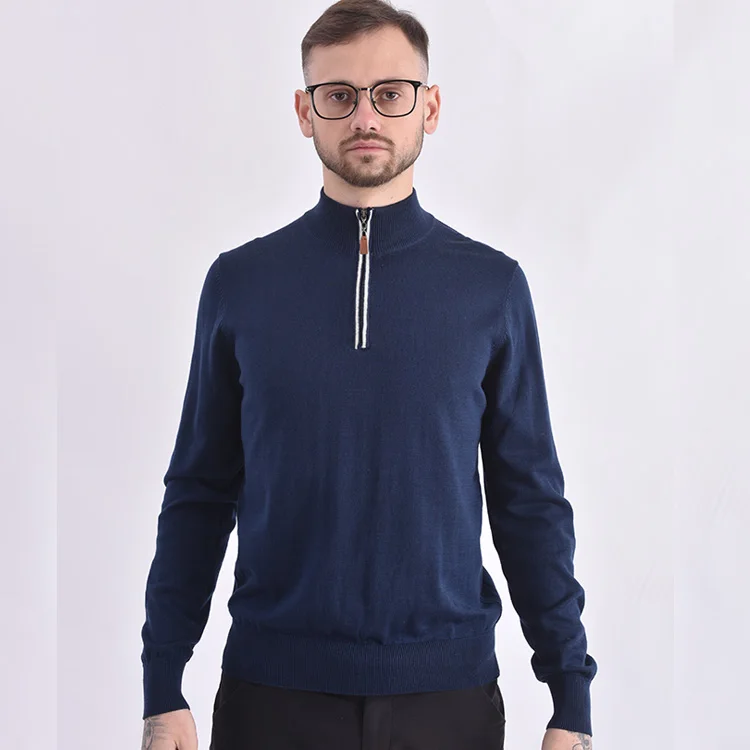 Brand find Mens Quarter Zip High Neck Sweater 