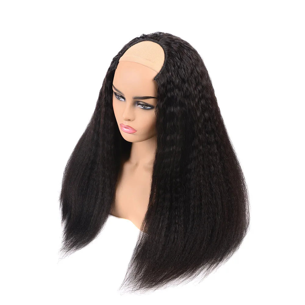 yaki texture human hair wigs