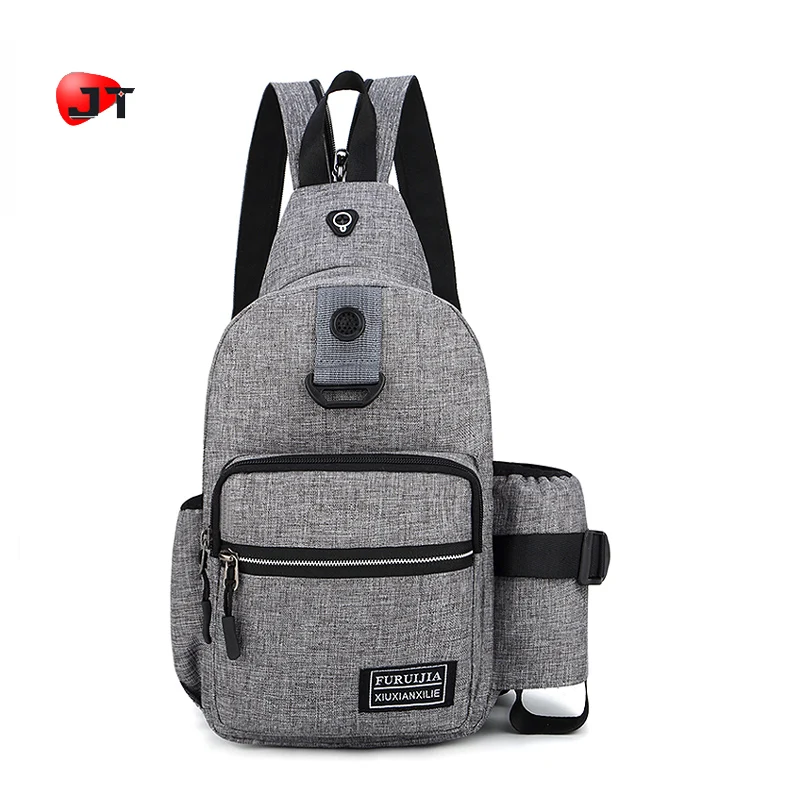 New Fashion 2 Way Multi-function Mens Shoulder Sling Bag Outdoor Crossbody  Backpack Chest Bag With Bottle Pocket - Buy Mens Shoulder Bag,Chest Bag