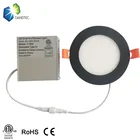12w White Led Light Cct Adjustable 4inch 9w 6inch 12w Black White Silver Brush Nickel Trim Etl Led Panel Light
