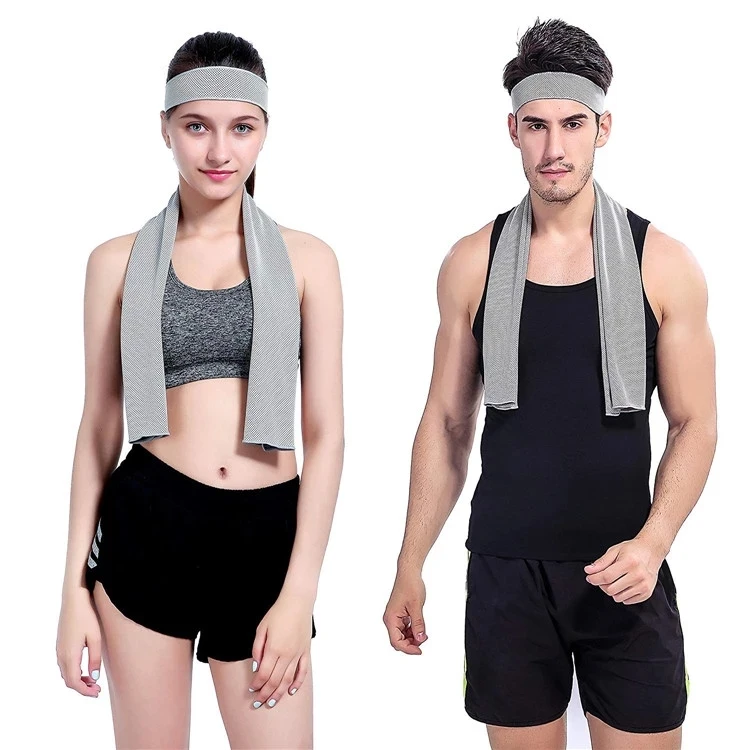 Top Sale High Quality Bamboo Charcoal Fiber Polyester Cool Sports Instant Cooling Towel