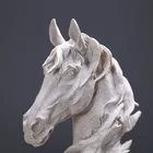 High Quality Desktop Decoration Fiberglass Resin Horse Head