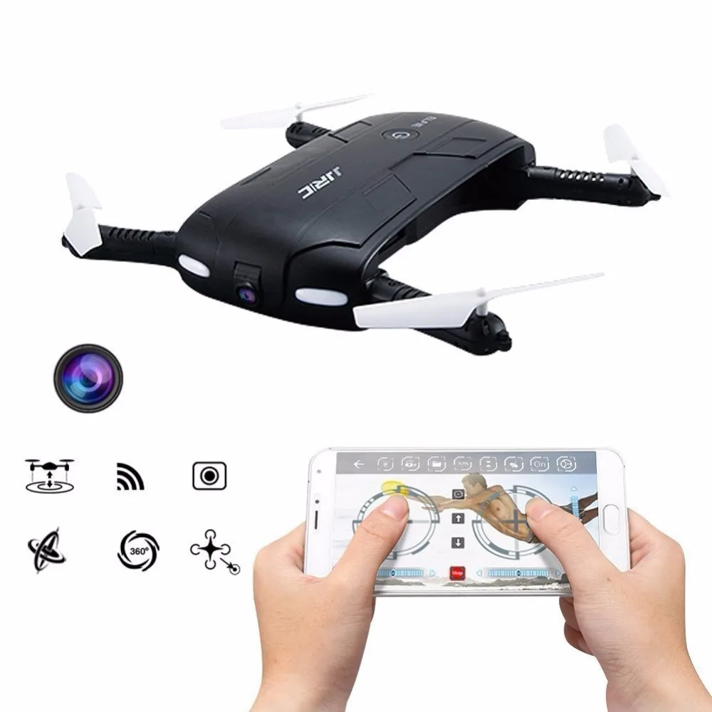 Quadcopter Elfie Foldable Drone App HD Camera WiFi JJRC H37 Iphone Android Mini
