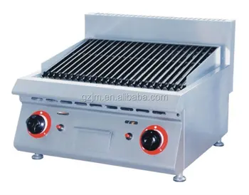 Counter Top Electric Lava Rocks Grill For Commercial Kitchen Lava Rock