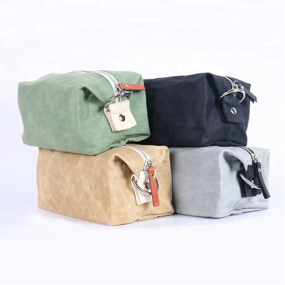 Custom Mens Leather Travel Waxed Canvas 
