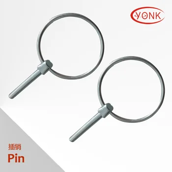 High Quality Round/square Quick release wire lock pin o ring D ring