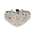 Living Room Lighting Round Shape Ceiling Crystal Lamp Flush Mounted Mini Lights Fixture For Living Room