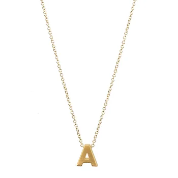 Fashion Jewelry 26 Word Alphabet Love Letter A B C D E F G H I J K L M N O P Q R S T U V W X Y Z Pendant Necklace For Women