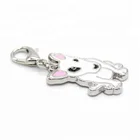 Metal Pendant Metal Pendant China Factory Bull Terrier Shape Metal Keychain Pendant