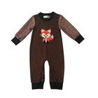 Baby Romper Fall And Winter Baby Boy Romper Latest Design Long Sleeve Kids Fox Applique Bodysuit Longall