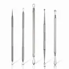 Remover 5pcs/set With PU Bag Premium Blackhead Acne Comedone Pimple Blemish Extractor Remover Tool Kit