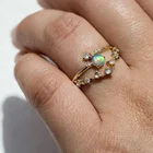 Opal Ring Ringsopal Opal Ring Fashion 925 Silver Blue Opal Jewelry Latest Gold Ring Designs For Girls