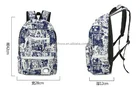High School Latest All Over Printing Canvas High School Bag For Boy