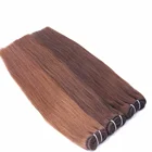 Weft 10A Grade Double Drawn 100% Human Virgin Remy Hair 12"-30" Peruvian Hair Weft Extensions